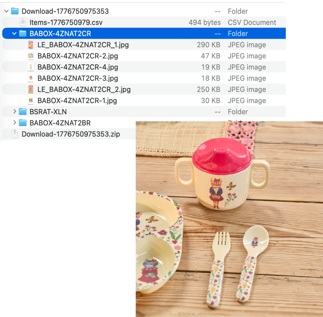 Excel file with every download