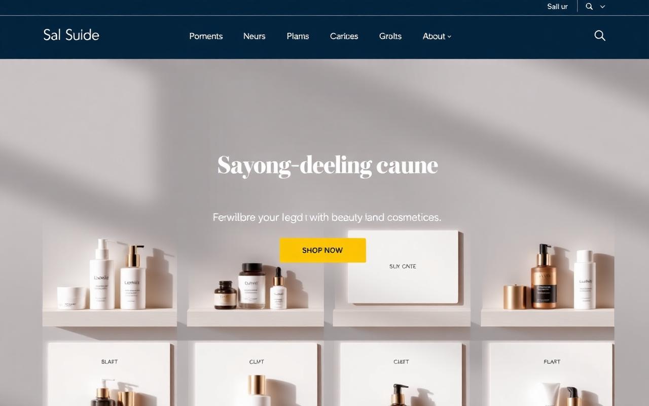 B2B shop screenshot – beauty & cosmetics
