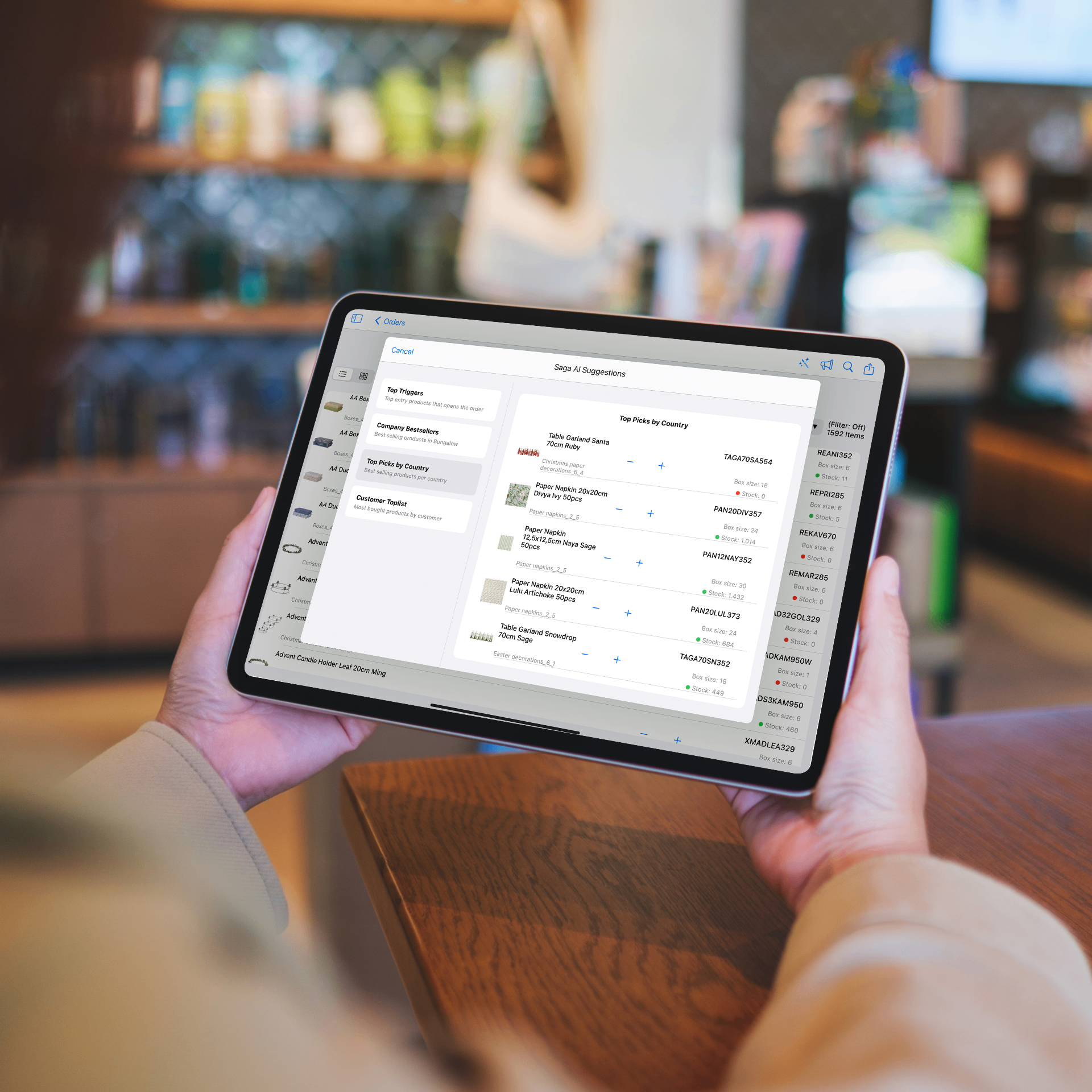 nVision Mobile säljarapp med samma Business Central-data som B2B webshoppen
